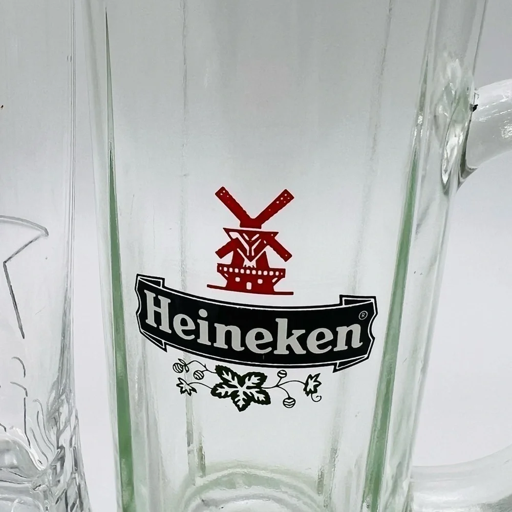 SET OF 3 HEINEKEN & HEINEKEN LIGHT BAR GLASSWARE